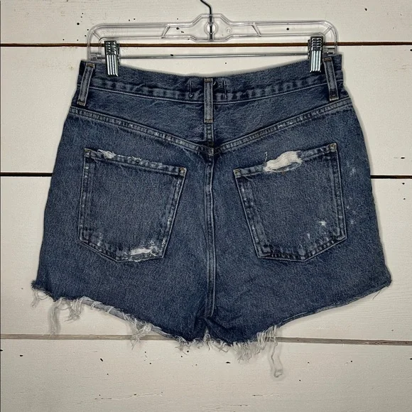 AGOLDE Dee Short Vintage High Rise Organic Cotton Denim Jean Shorts